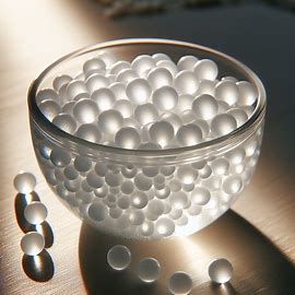 Calcium alginate spheres