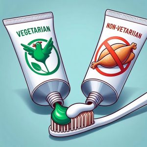 vegetarian vs non vegetarian toothpaste