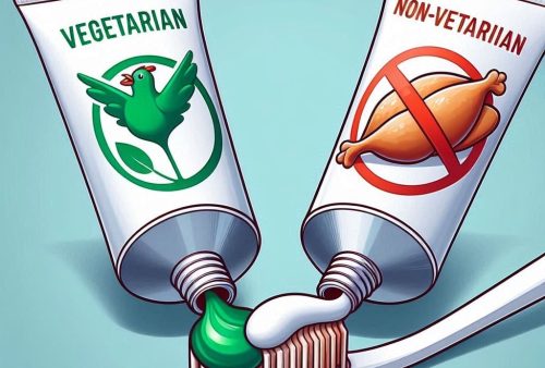 vegetarian vs non vegetarian toothpaste