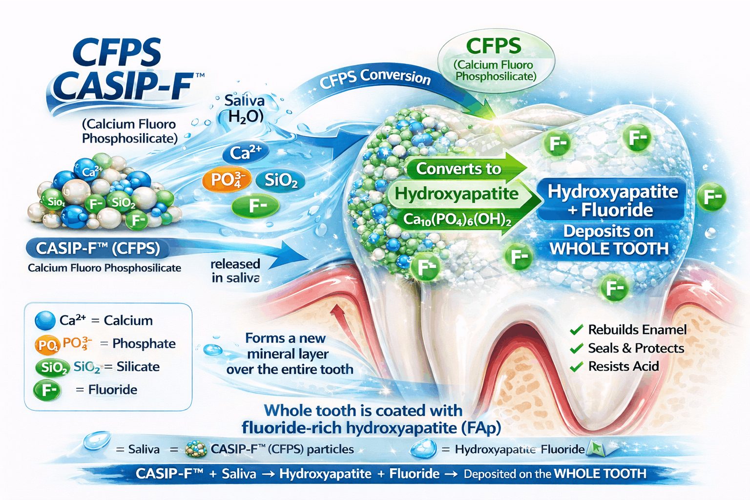 Calcium Fluoro Phospho Silicate (CASIP-F)
