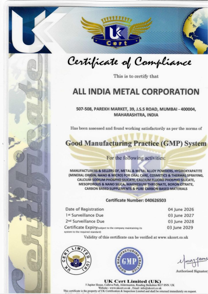 Certifications | https://allindiametal.com/certifications/